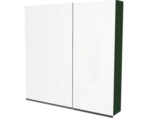 Spiegelschrank Devo Viva 2.0 2-türig 85x15x85 cm links conifer green