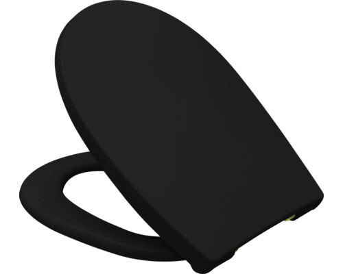 Schwarzer WC-Sitz aus Duroplast