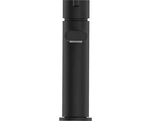 Schwarze Waschtischarmatur zur Standmontage