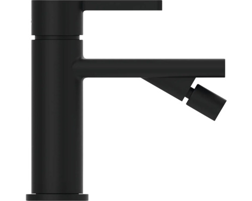 Schwarze Waschtischarmatur mit Bidetfunktion