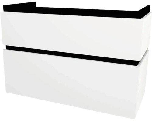 Waschbeckenunterschrank Devo Viva 2.0 97x51x44 cm ohne Waschbecken weiß matt Waschbeckenunterschrank, Badezimmermöbel