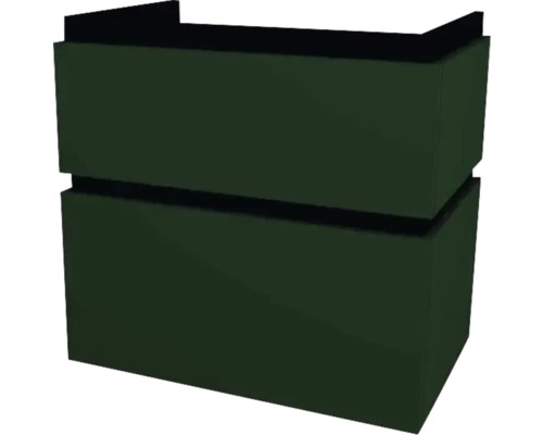 Waschbeckenunterschrank Devo Viva 2.0 69x66x44 cm ohne Waschbecken grün matt Pflanzkasten mit zwei Ebenen