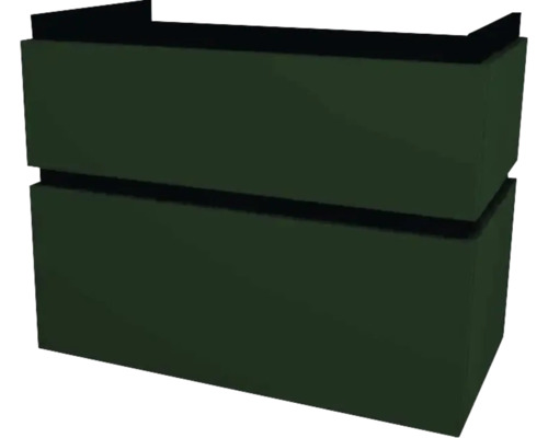 Waschbeckenunterschrank Devo Viva 2.0 84x66x44 cm ohne Waschbecken grün matt Zweitöniger Pflanzkasten für den Außenbereich