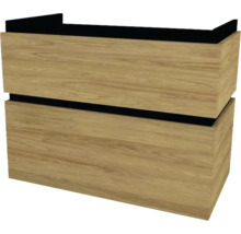 Helles Holz Waschbeckenunterschrank mit zwei Schubladen