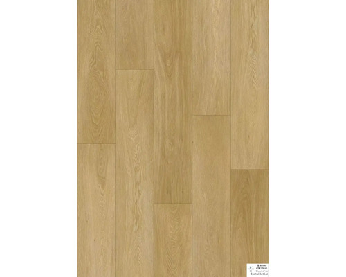 Verlegte Vinylbodenpaneele in Holzoptik