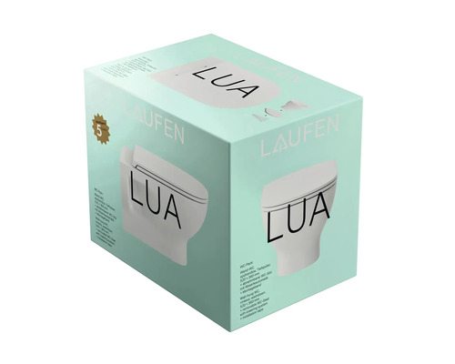 Verpackung einer Laufen Lua Wandtoilette