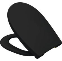 Schwarzer Toilettensitz
