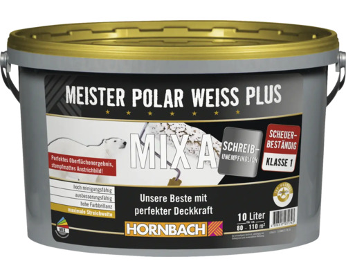 Eimer Meister Polar Weiss Plus Innenfarbe, 10 Liter