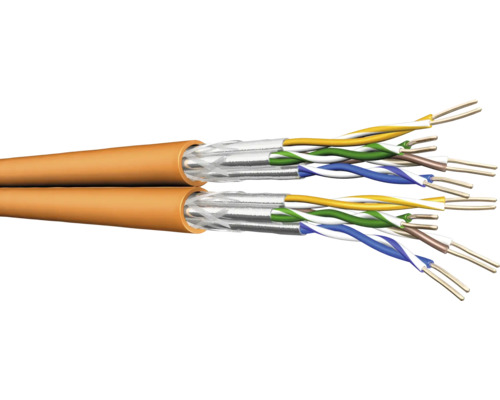 Datenkabel LAN Kabel Zwillingsleitung Draka Cat 7 2 x n, relev, 25 m