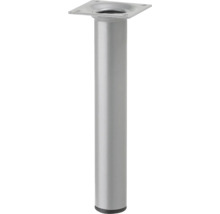 Möbelfuß aus Metall mit quadratischer Montageplatte