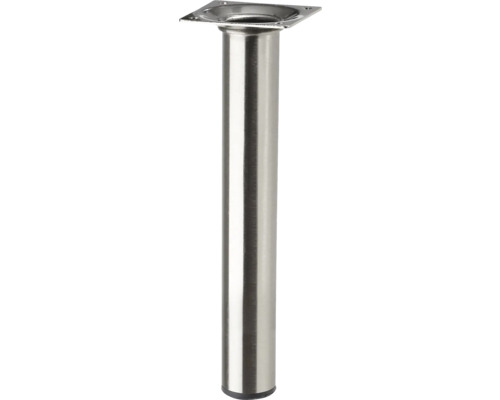 Tarrox Tischbein rund Ø 30 x 300 mm, Edelstahl Dekor Möbelfuß aus Metall