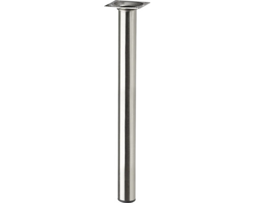 Tarrox Tischbein rund Ø 30 x 600 mm, Edelstahl Dekor Möbelfuß aus Metall