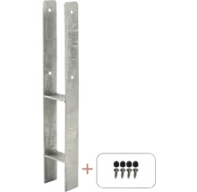 Pfostenträger aus Metall mit Schrauben zur Befestigung