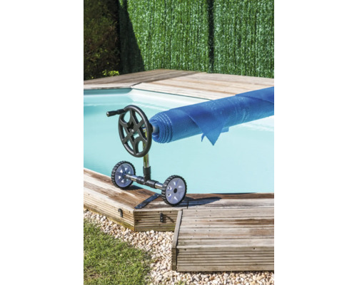 Aufrollvorrichtung für Schwimmbadabdeckung am Pool