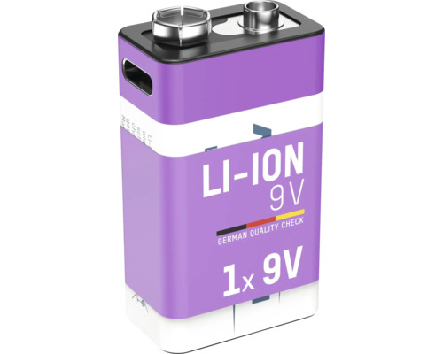 9-Volt-Lithium-Ionen-Blockbatterie
