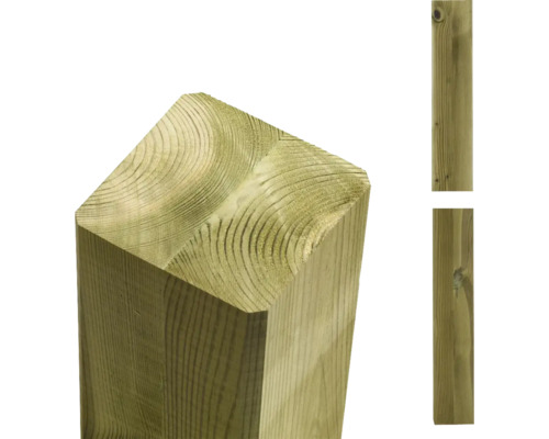 Pfosten PLUS verleimt, gerade 9 x 9 x 98 cm kesseldruckimprägniert Holzpfosten für den Außenbereich