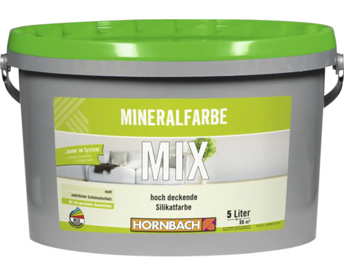 Eimer Mineralfarbe Mix mit fünf Liter Inhalt