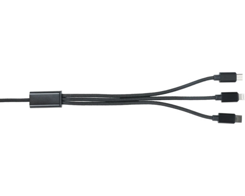 Mehrfach-Ladekabel mit USB-C, Micro-USB und Lightning Anschluss