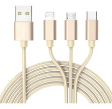 Mehrfach-Ladekabel mit USB, Lightning, Micro-USB und USB-C Anschlüssen