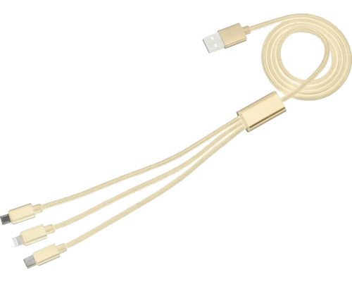 Universelles USB-Ladekabel mit drei Anschlüssen