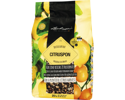 Sack Citruspon Spezialsubstrat für Zitrusfrüchte mit roter Lava und Kalzium
