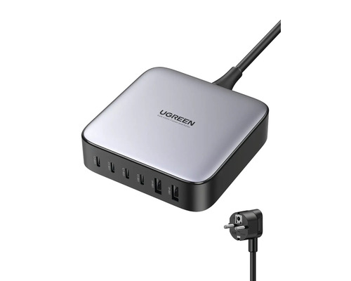 USB Ladegerät mit mehreren Anschlüssen und Netzkabel