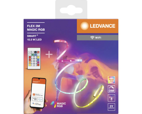 LEDVANCE Flex 3 Meter Magic RGB LED Streifen Verpackung