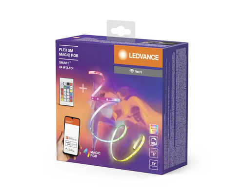 Verpackung der Ledvance Flex 5 Meter Magic RGB LED-Leuchte