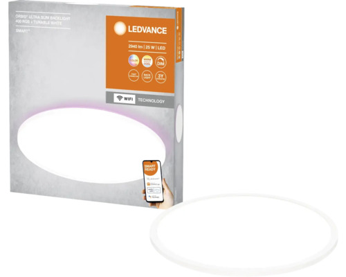 LED Deckenleuchte Ledvance Orbis SMART Wifi 25 W RGB 1-flammig IP 20 weiß (4058075752764)