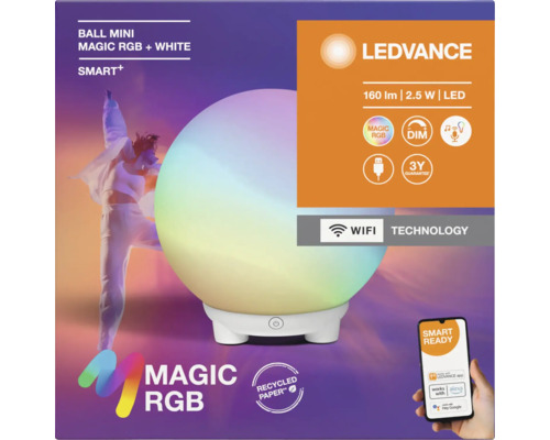 Ledvance Magic RGB Ball Mini mit Wifi-Technologie