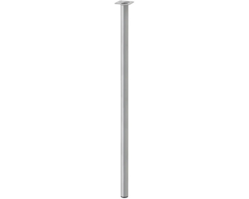 Tarrox Tischbein rund Ø 30 x 700 mm, silber Pfosten aus Metall