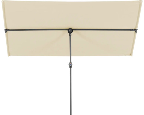 Sonnenschirm Balkonschirm Schneider Schirme Polyester (PES) natur Rechteckiger Sonnenschirm mit Stahlgestell