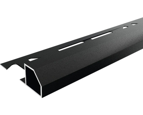 Abschlussprofil Dural Duraplus Diamond Aluminium 300 cm Aluminium Abschlussprofil mit Aussparungen