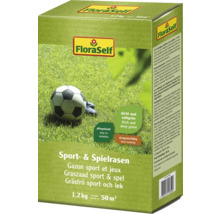 FloraSelf Sport und Spielrasen Packung mit Fußball