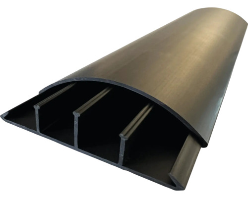 Kunststoff-Kabelführungskanal in halbrunder Form