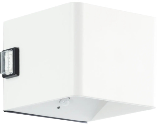 LED Sensor Akku Außenwandleuchte 4 W 300 lm 3000 K HxBxT 8x10,3x10,1 cm Iseo weiss Weiße Außenleuchte mit Bewegungsmelder