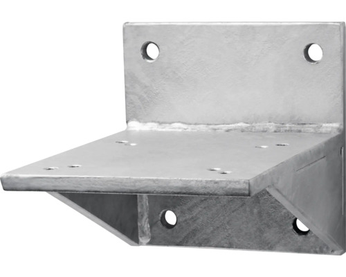 Sonnenschirmständer Schneider Schirme 5,6 kg Stahl rechteckig silber Pfostenträger zum Aufschrauben mit Bohrungen