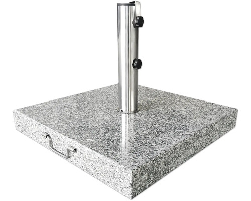 Schirmständer Soluna 80 kg Granit 60x60x8,3 cm grau