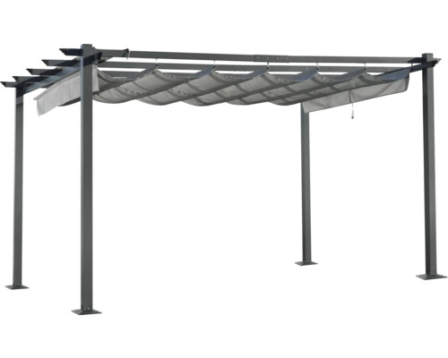 Freistehende Pergola mit Stoffdach für den Garten