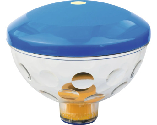 Schwimmbadlampe mit durchsichtigem Gehäuse und Lichteffekten