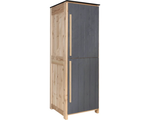 Gartenschrank Konsta Typ 603 60 x 58 x 172 cm Holz anthrazit