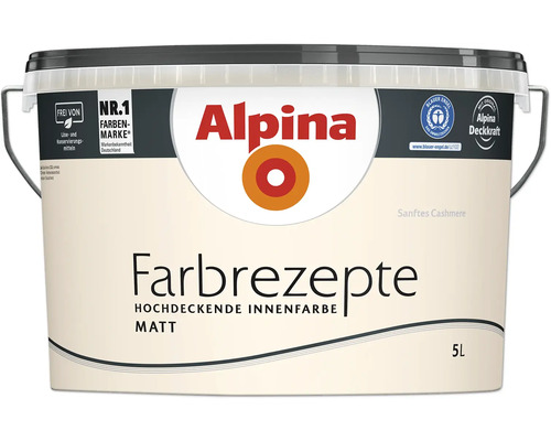 Alpina Farbrezepte Wandfarbe sanftes cashmere 5