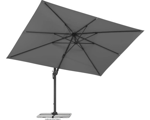 Quadratischer Sonnenschirm mit Fuß