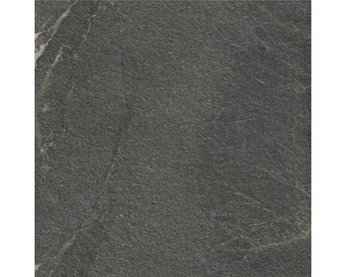 FLAIRSTONE Feinsteinzeug Terrassenplatte Canyon Black rektifizierte Kante 90 cm x 90 cm x 2 cm Dunkle Bodenfliese mit Natursteinoptik für den Innen- und Außenbereich