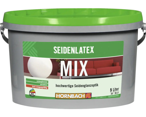 HORNBACH Seidenlatex Wandfarbe im Wunschfarbton mischen lassen 5 l Basis A-0