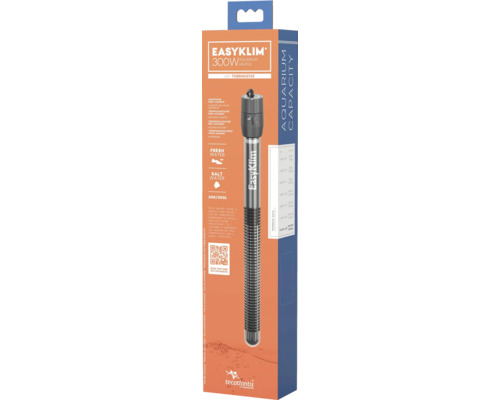 EasyKlim 300W Aquariumheizer mit Thermostat in Produktverpackung