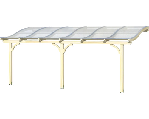 Holzcarport mit Polycarbonatdach