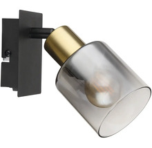 Wandleuchte mit Lampenschirm aus Glas