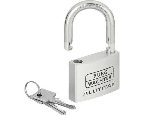 Burg Wächter Alutitan Vorhängeschloss mit zwei Schlüsseln
