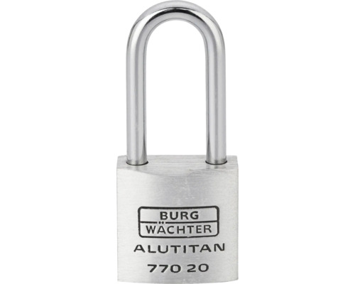 Burg Wächter Vorhängeschloss aus Aluminium mit Stahlbügel